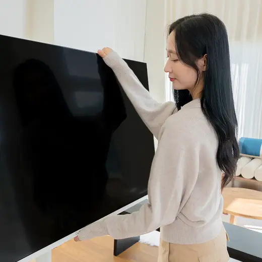 [삼성] 26년 무빙스타일 QLED 4K 50인치 TV + 무빙스탠드 스탠다드(블랙) KU50MH70-2B