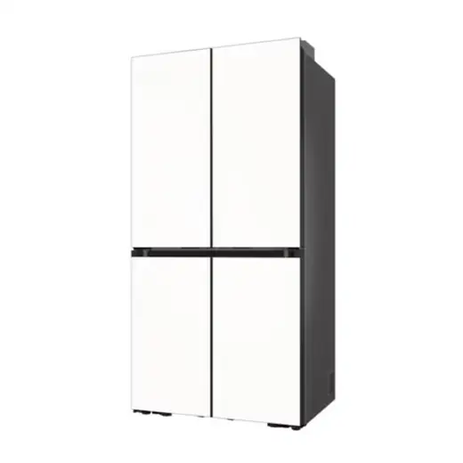 [삼성] NEW 비스포크 AI 하이브리드 냉장고 4도어 키친핏 Max 633L (푸드쇼케이스) 에센셜화이트(상)+에센셜베이지(하) RM70F64M2ZG