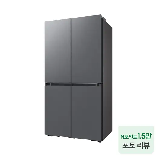 [삼성] BESPOKE AI 4도어 냉장고 905L 에센셜 다크 메탈 RM70F90R2DD
