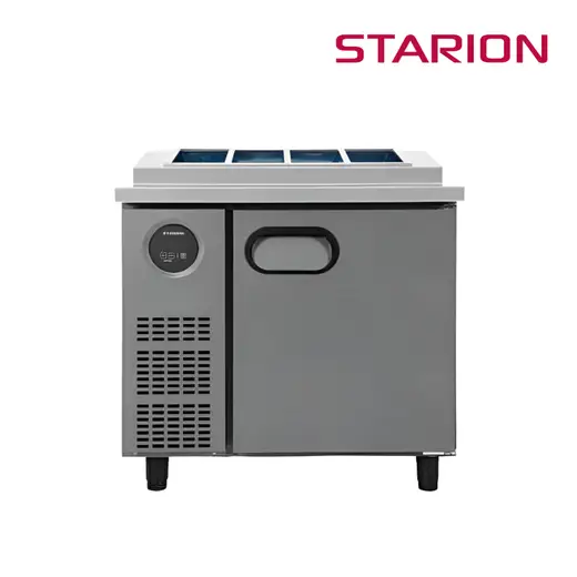 [스타리온] 직냉식 1/3밧드 김밥토핑 냉장고 180L (내부스텐) SR-G09EIEVG