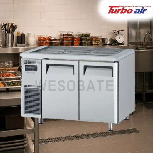 [스타리온] 직냉식 W1200 (냉동냉장) - 내부스텐(실버그레이) SR-T12B1FC