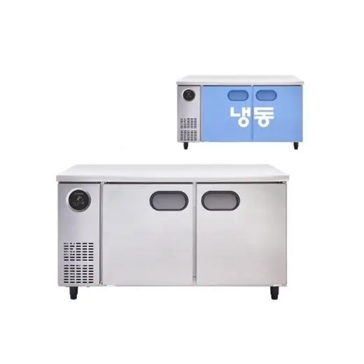 [스타리온] 직냉식 1500 테이블 냉동고 366L (내부스텐) SR-T15BAFC