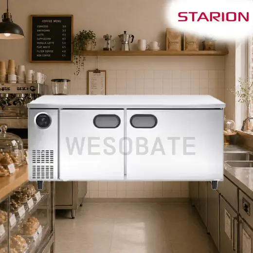 [스타리온] 직냉식 1800 테이블 냉동고 465L (올스텐) SR-T18DSEMC