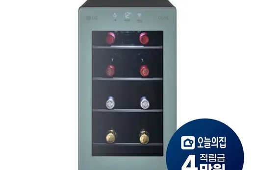 [LG] 디오스 오브제컬렉션 와인셀러 8병 클레이 민트 (W0082GTB)