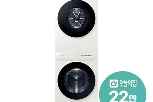 [삼성] 올인원컨트롤 세탁기 25kg+건조기 20kg+상단설치키트 WF25D20CEEP